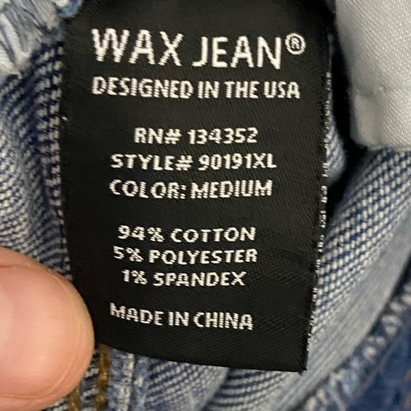 Wax Jean “Butt, I Love You” Distressed Skinny Jeans Size 20 - Picture 7 of 9